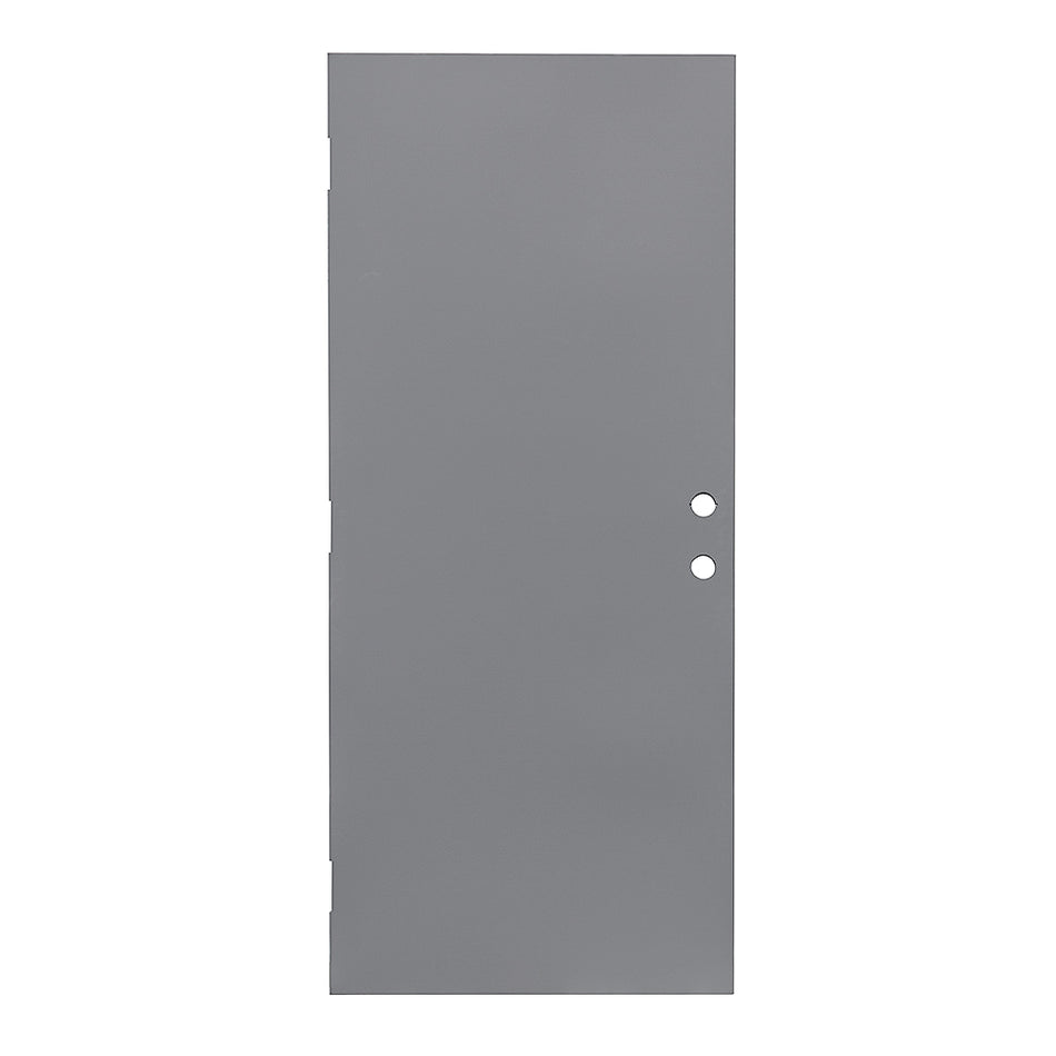 Fire Rated Metal Door Slab with Double Bore – Ready for Lockset & Deadbolt Installation