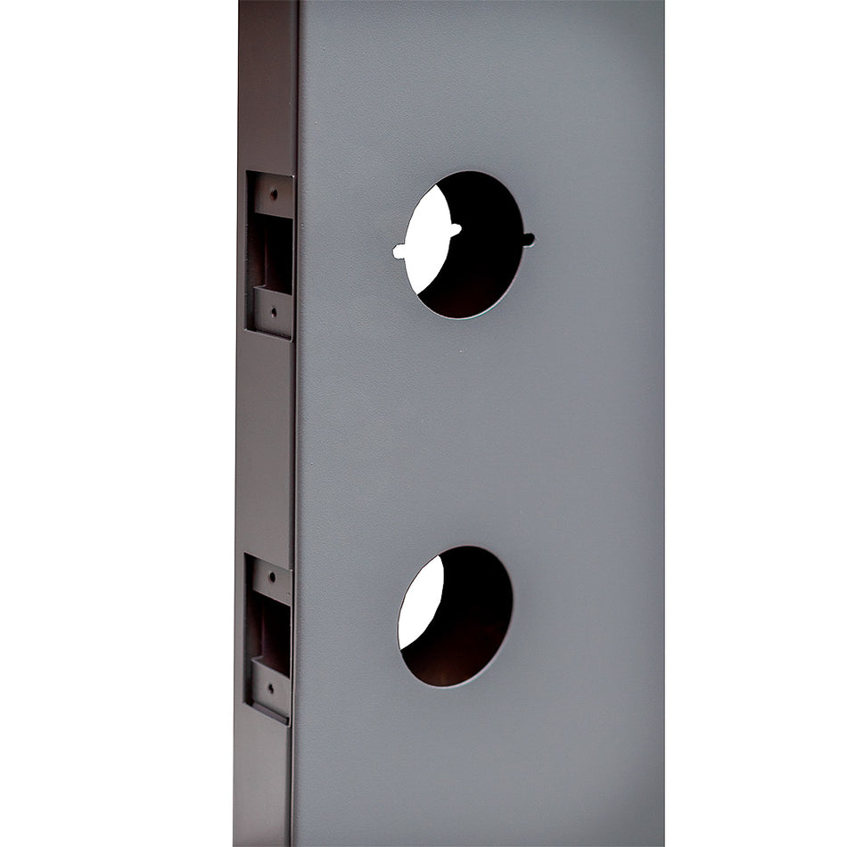 Fire Rated Metal Door Slab with Double Bore – Ready for Lockset & Deadbolt Installation