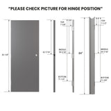 Fire Rated Metal Door Slab with Double Bore – Ready for Lockset & Deadbolt Installation