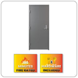 Fire Rated Knock Down Door & Frame Kit (KD) with Mortise Lock– Easy Assembly & Secure Solution