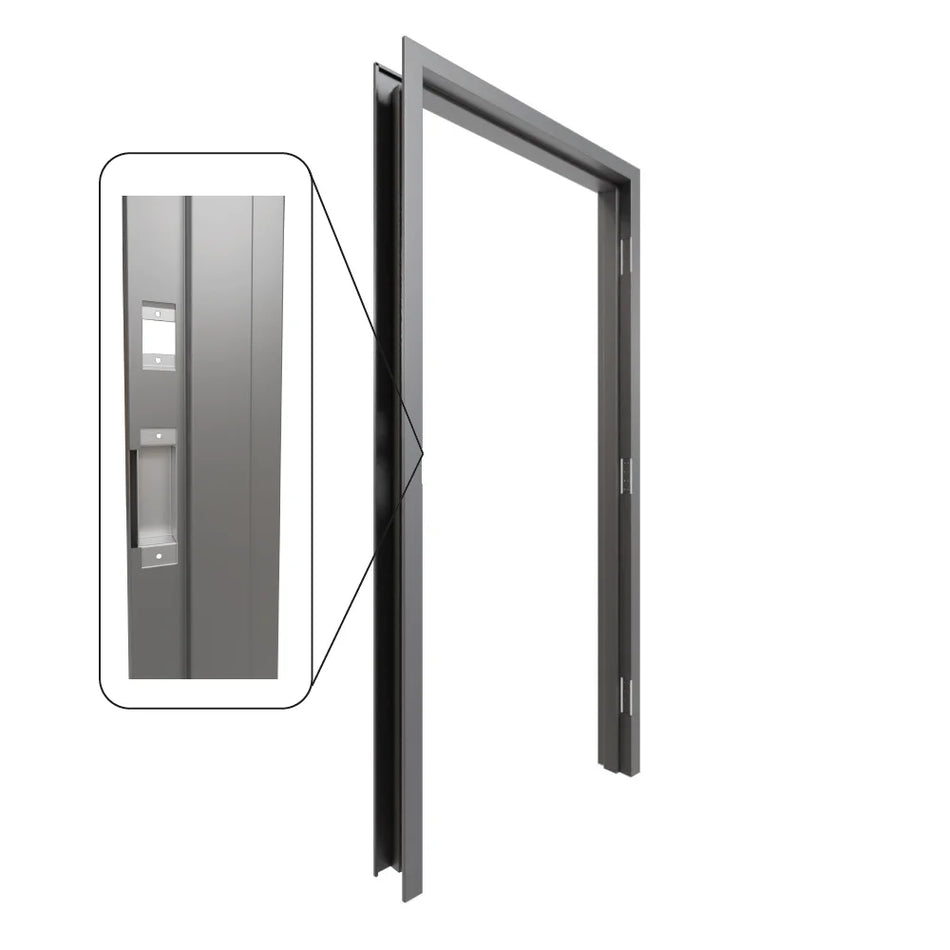 Fire Rated Door Frame with ASA Strike + Deadbolt – Strong & Secure Installation